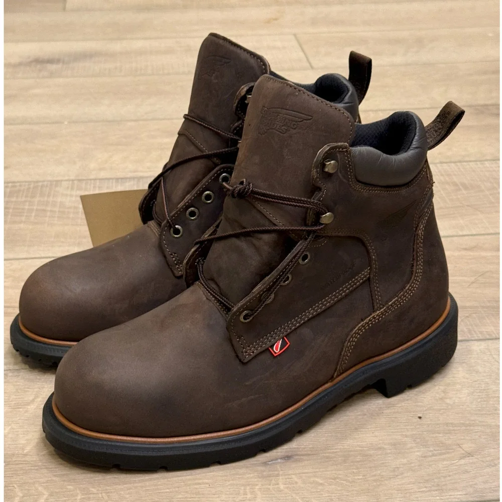 RED WING 4404 DYNAFORCE 6-INCH INSULATED WATERPROOF SAFETY TOE BOOTS SZ 10.5 EE